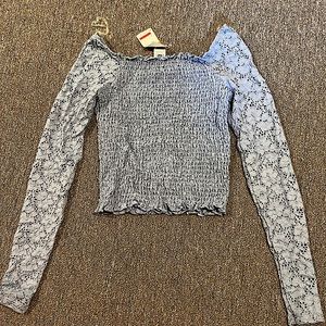 Light blue cute dress top